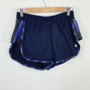 Gigi Active Black Blue Activewear Running Shorts Women's Size Large L